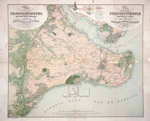 Map of Constantinople and Surrounding Areas, 1855-63